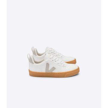 Kids' Veja V-10 CWL Shoes White/Beige | ZA 782AHK